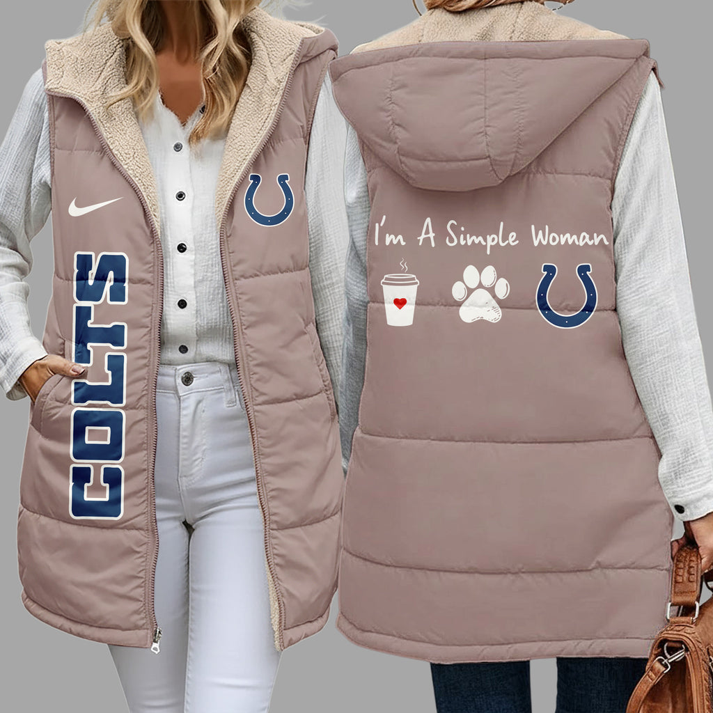 I.colts | Premium  Simple Girl Quilted Vest Nf1