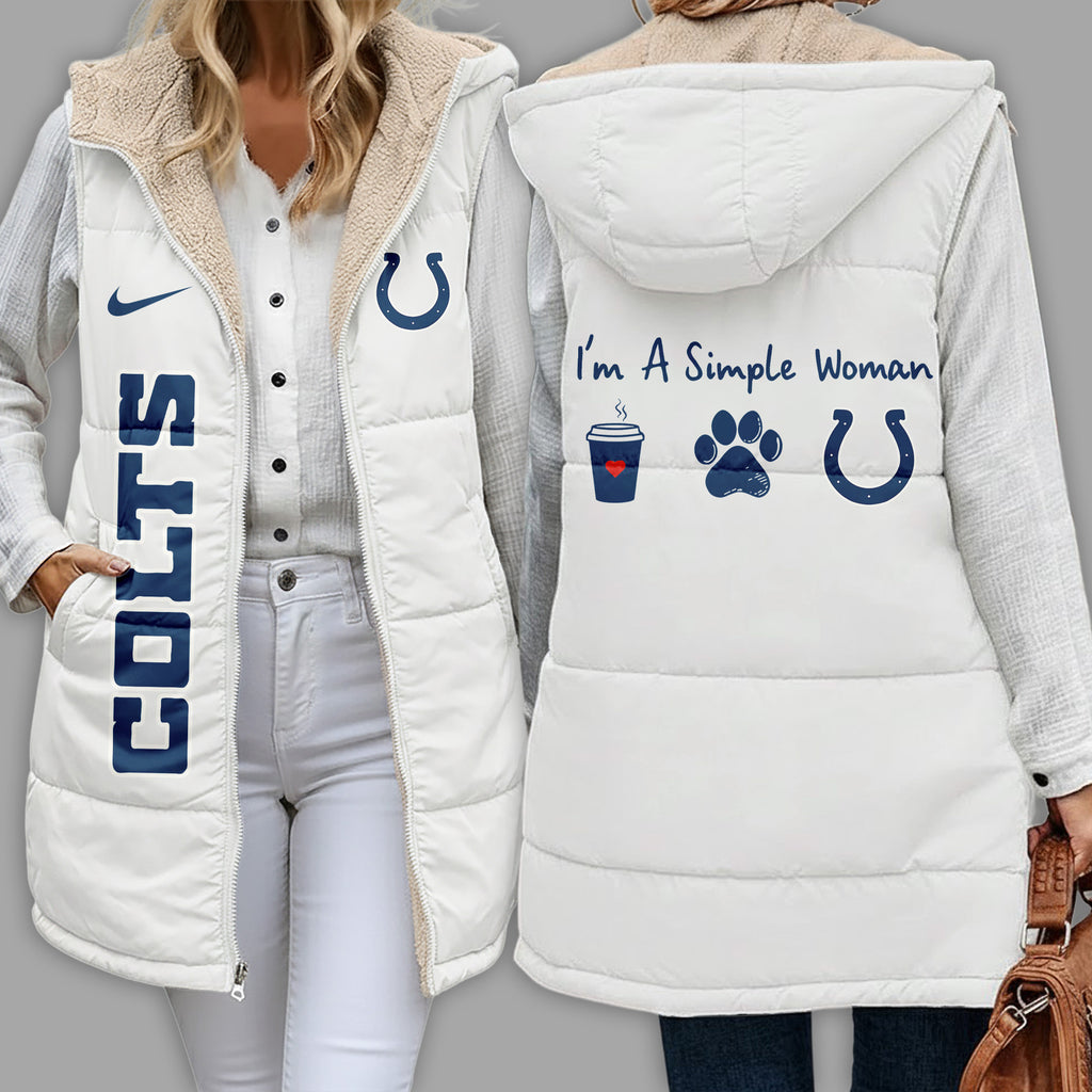 I.colts | Premium  Simple Girl Quilted Vest Nf1