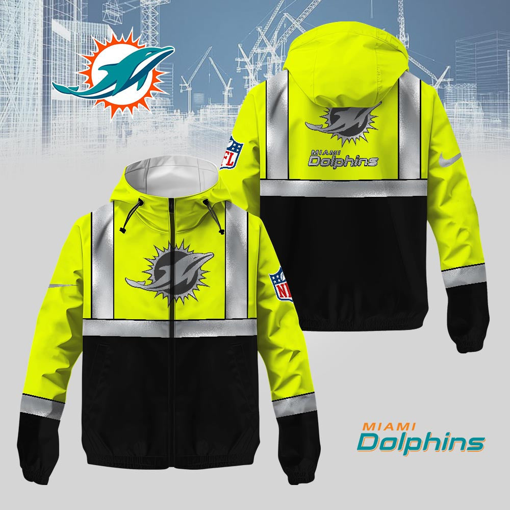 M.dolphins | Premium  Safety Windbreaker Jacket Nf1