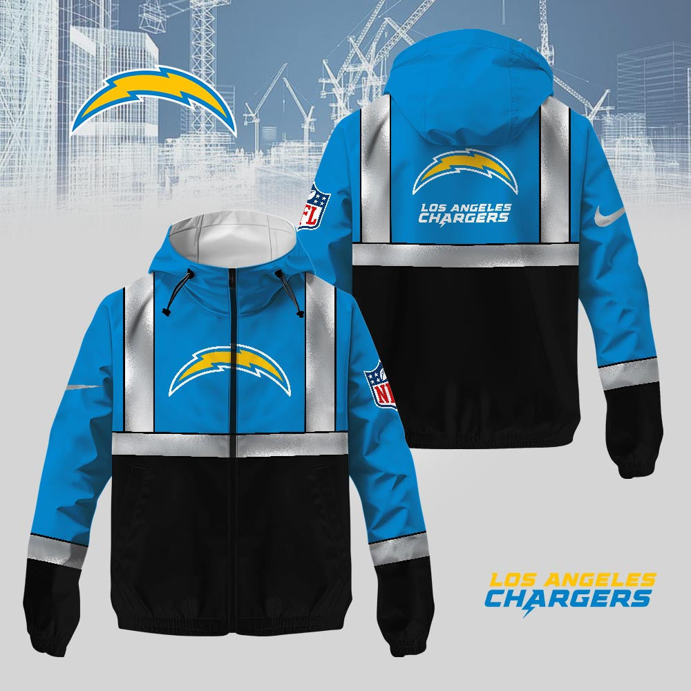 La.chargers | Premium  Safety Windbreaker Jacket Nf1