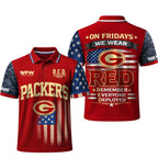 Gb.packers | Premium  Red Friday Polo Shirt Td