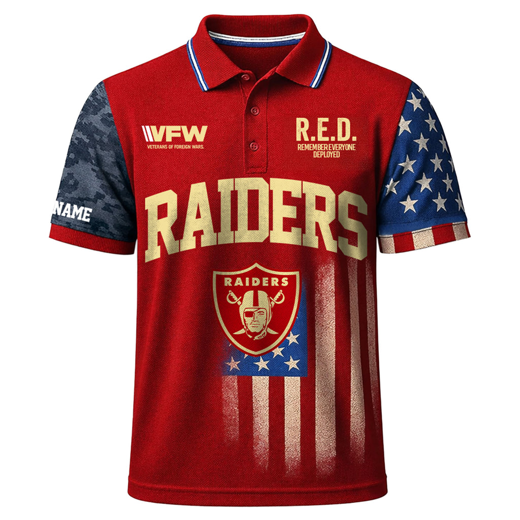 Lv.raiders | Premium  Red Friday Polo Shirt Td