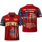 C.browns | Premium  Red Friday Polo Shirt Td