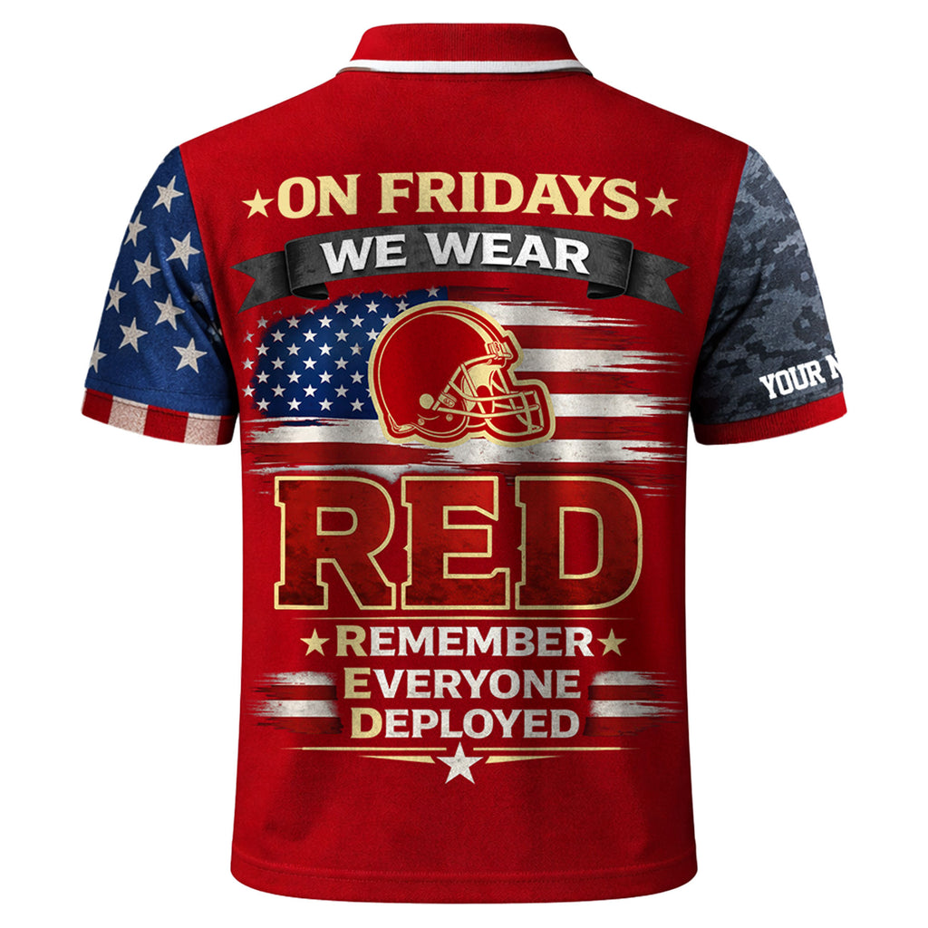 C.browns | Premium  Red Friday Polo Shirt Td