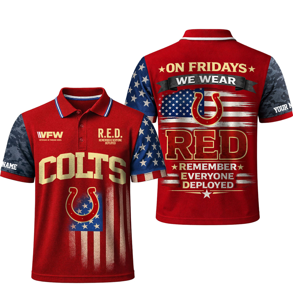 I.colts | Premium  Red Friday Polo Shirt Td