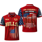 B.bills | Premium  Red Friday Polo Shirt Td