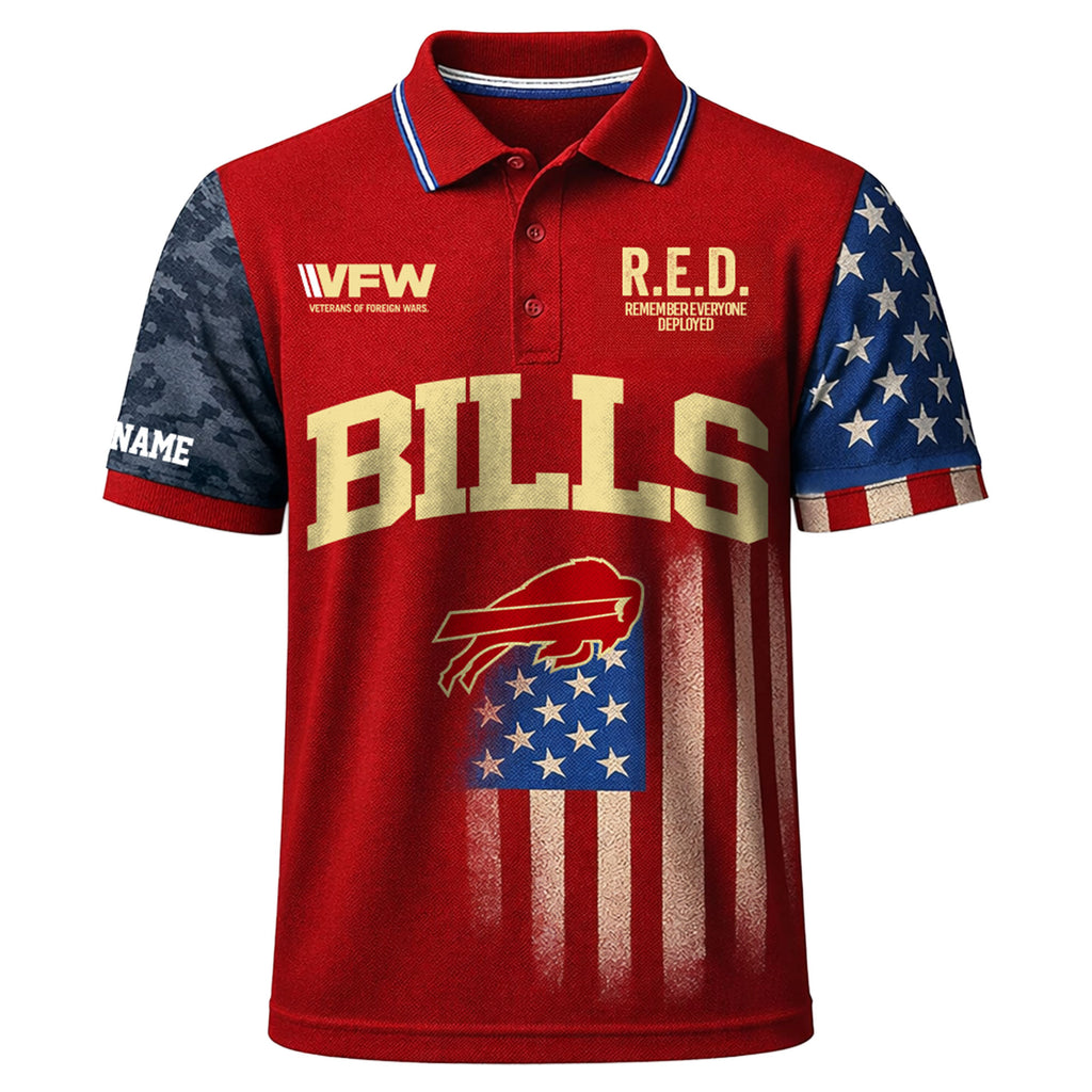 B.bills | Premium  Red Friday Polo Shirt Td