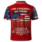 B.bills | Premium  Red Friday Polo Shirt Td