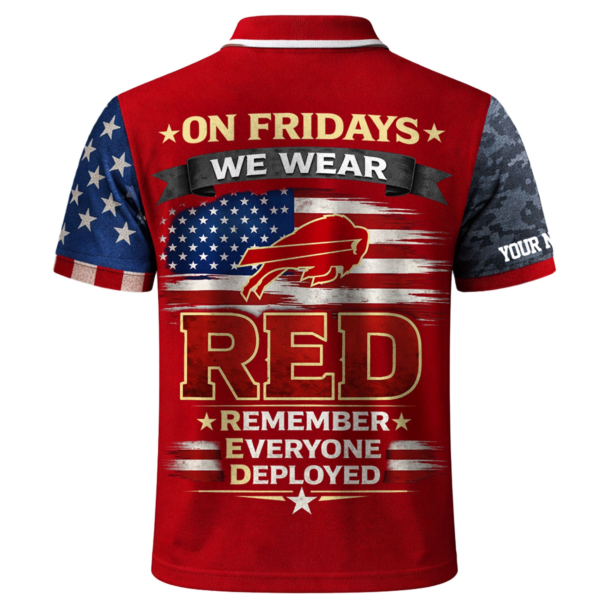 B.bills | Premium  Red Friday Polo Shirt Td