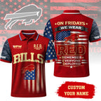 B.bills | Premium  Red Friday Polo Shirt Td