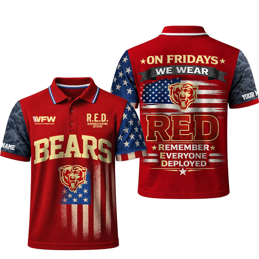C.bears | Premium  Red Friday Polo Shirt Td