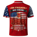 M.vikings | Premium  Red Friday Polo Shirt Td