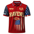 B.ravens | Premium  Red Friday Polo Shirt Td