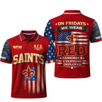 No.saints | Premium  Red Friday Polo Shirt Td