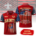 No.saints | Premium  Red Friday Polo Shirt Td