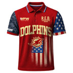 M.dolphins | Premium  Red Friday Polo Shirt Td