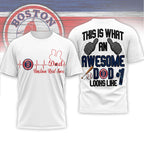 B.red Sox | Premium M.l.b Father Day Awesome Dad 3d Shirt