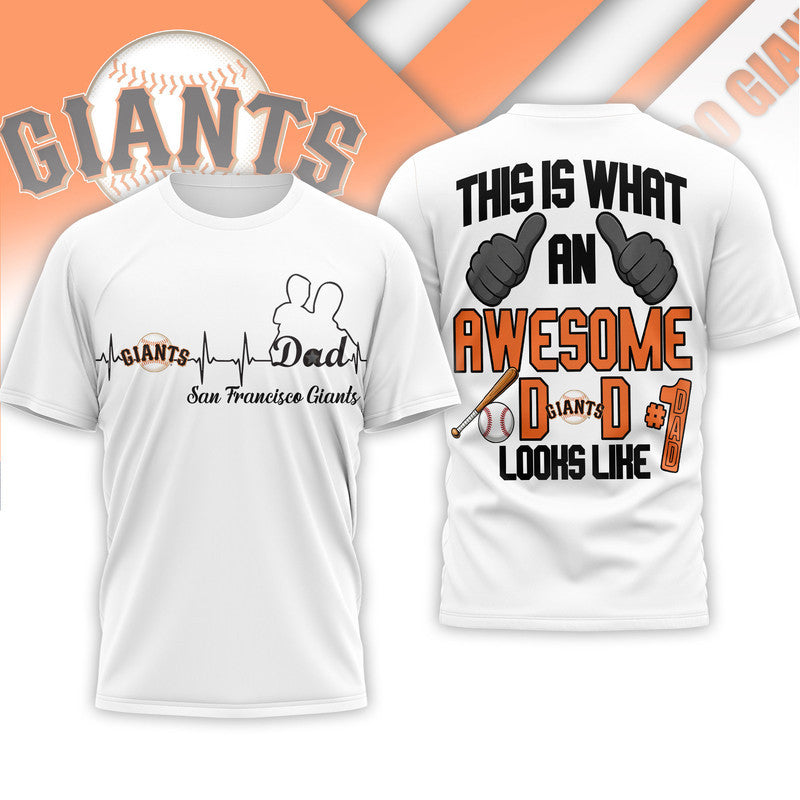 S.f.giants | Premium M.l.b Father Day Awesome Dad 3d Shirt