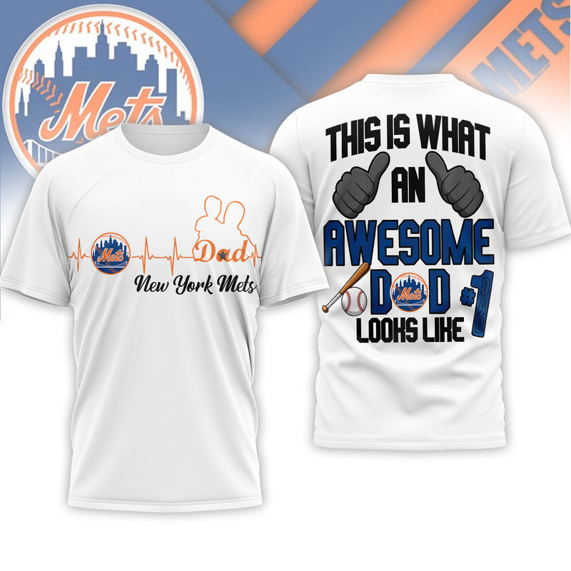 M.marlins | Premium M.l.b Father Day Awesome Dad 3d Shirt