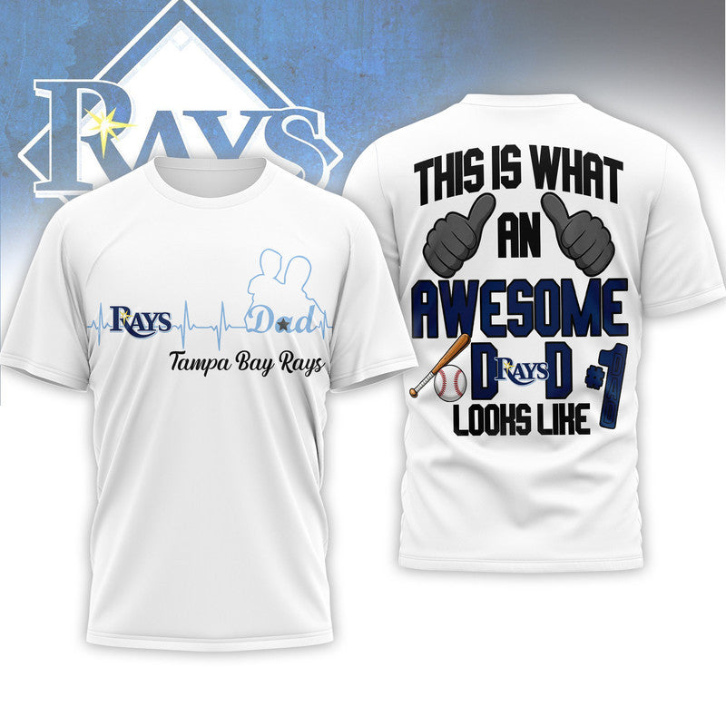 T.b.rays | Premium M.l.b Father Day Awesome Dad 3d Shirt