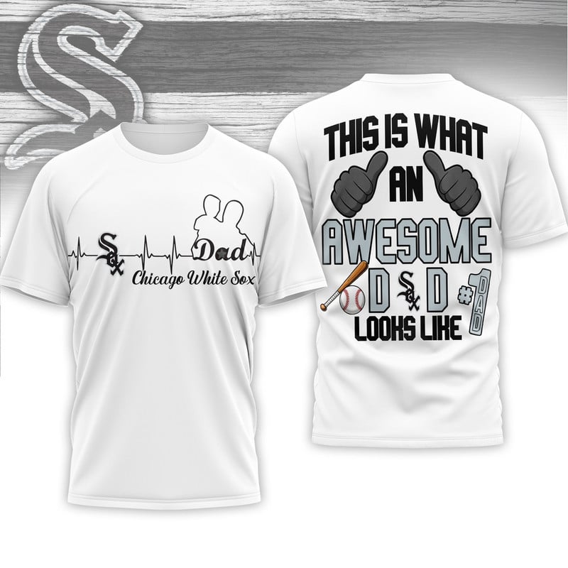 C.white Sox | Premium M.l.b Father Day Awesome Dad 3d Shirt