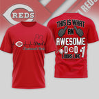 C.reds | Premium M.l.b Father Day Awesome Dad 3d Shirt