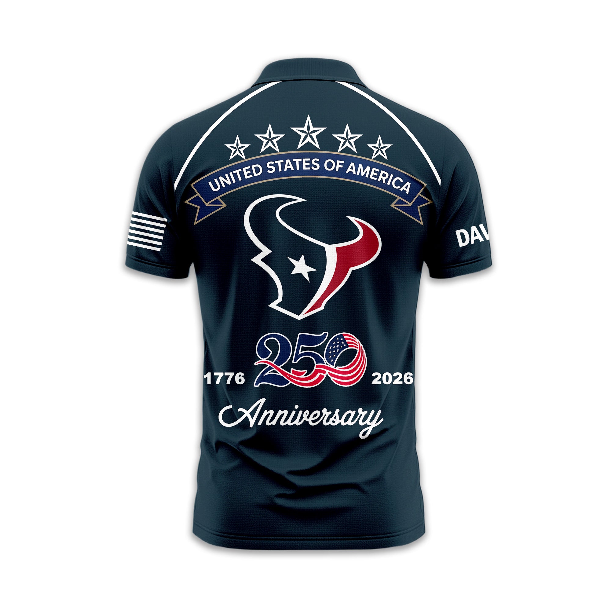 H.texans | Premium  American Semiquincentennial Polo Shirt Td