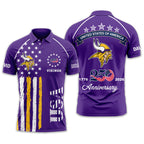 M.vikings | Premium  American Semiquincentennial Polo Shirt Td