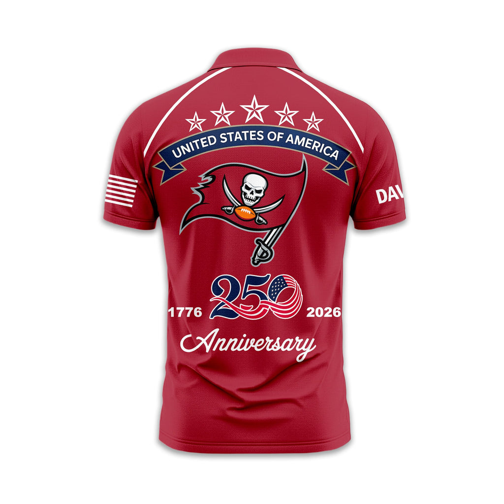 Tb.buccaneers | Premium  American Semiquincentennial Polo Shirt Td