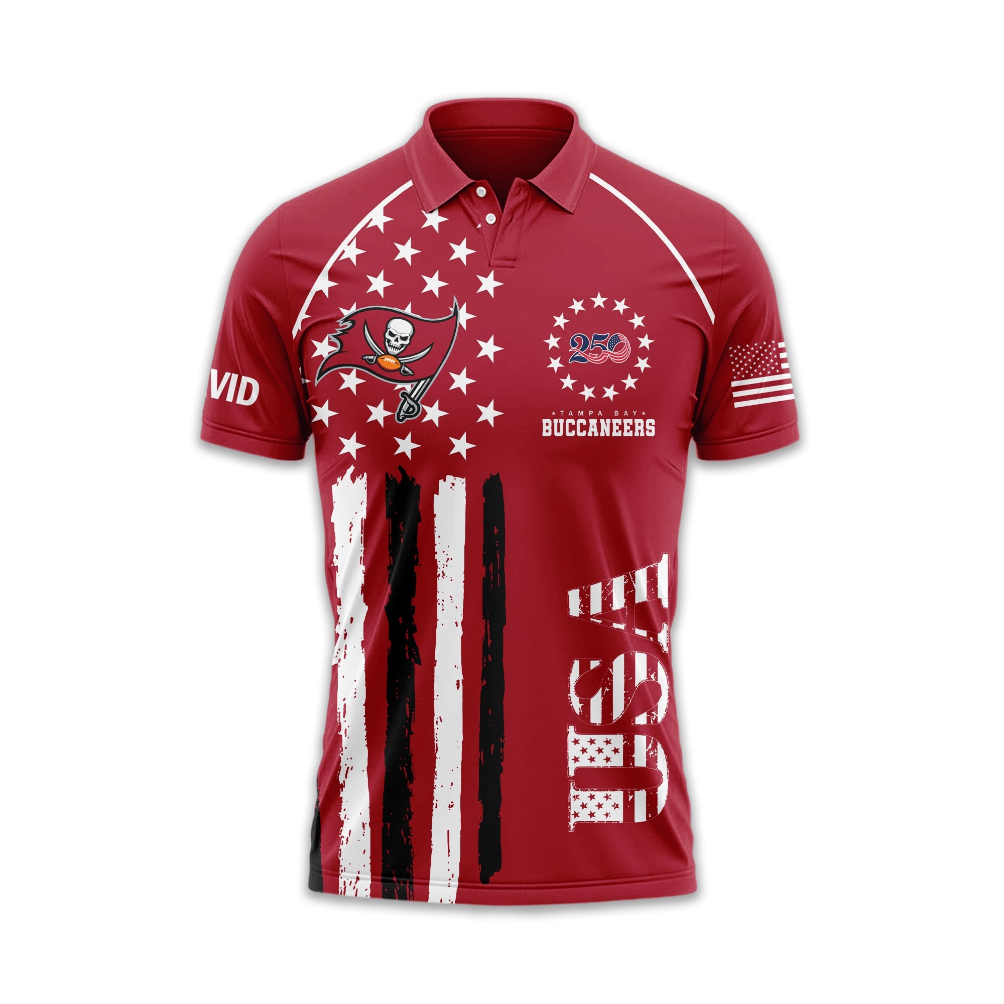Tb.buccaneers | Premium  American Semiquincentennial Polo Shirt Td
