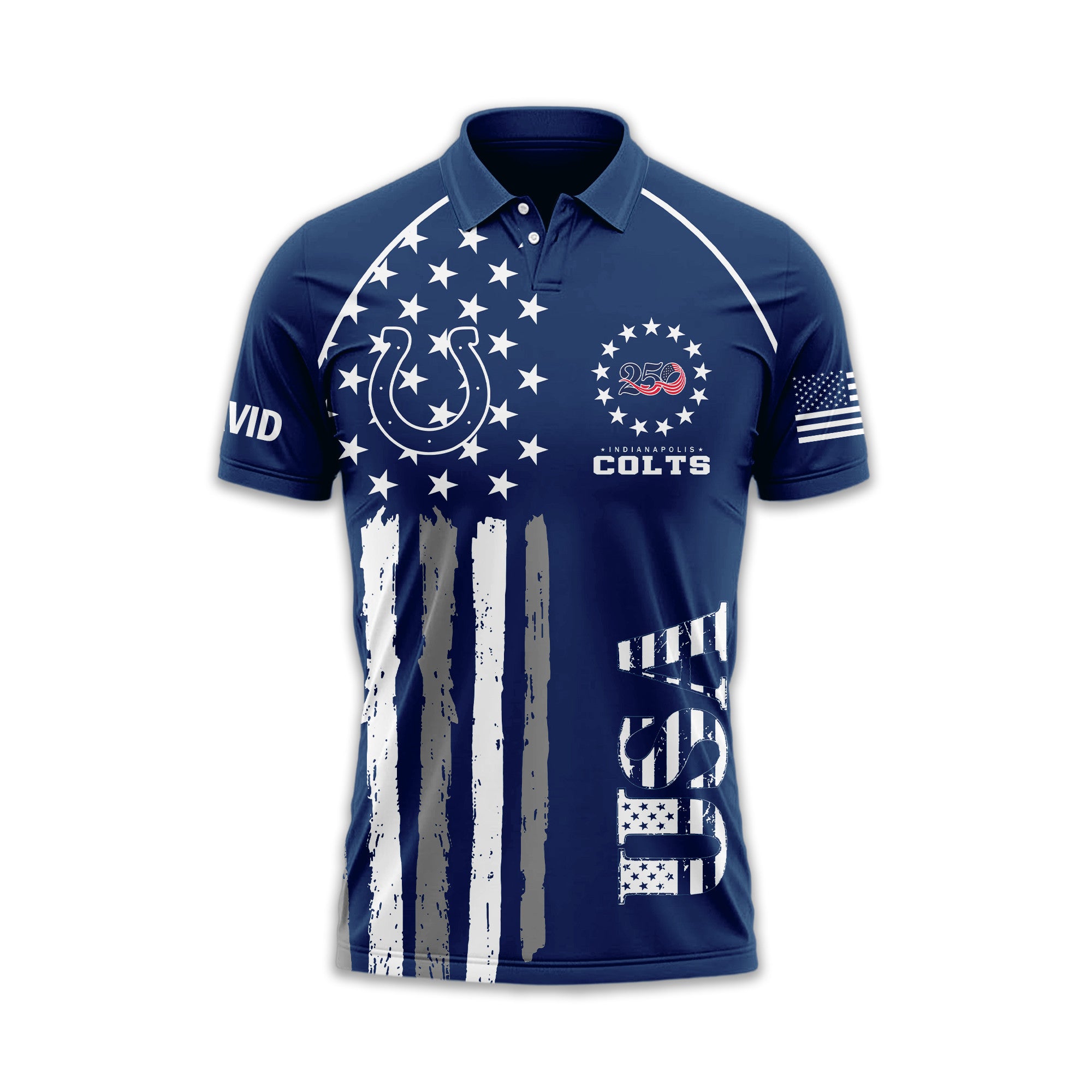 I.colts | Premium  American Semiquincentennial Polo Shirt Td