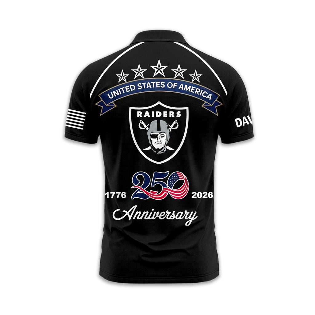 Lv.raiders | Premium  American Semiquincentennial Polo Shirt Td