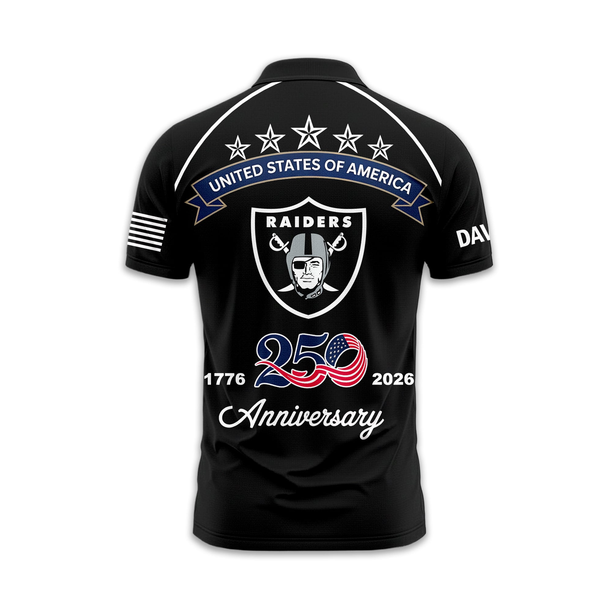 Lv.raiders | Premium  American Semiquincentennial Polo Shirt Td