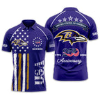 B.ravens | Premium  American Semiquincentennial Polo Shirt Td