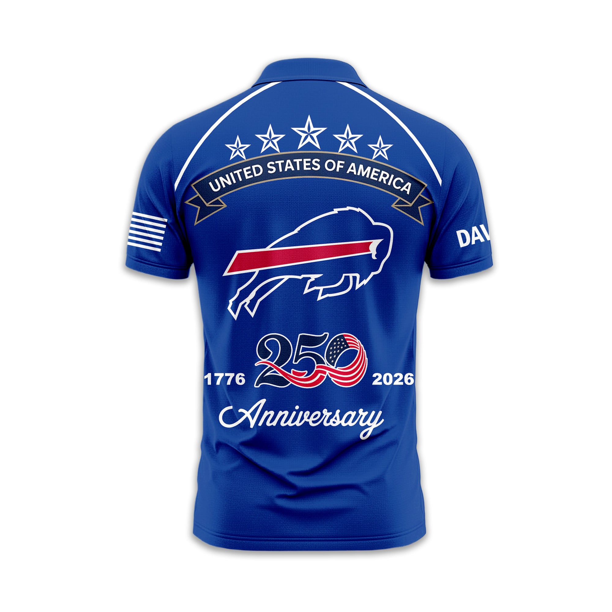 B.bills | Premium  American Semiquincentennial Polo Shirt Td