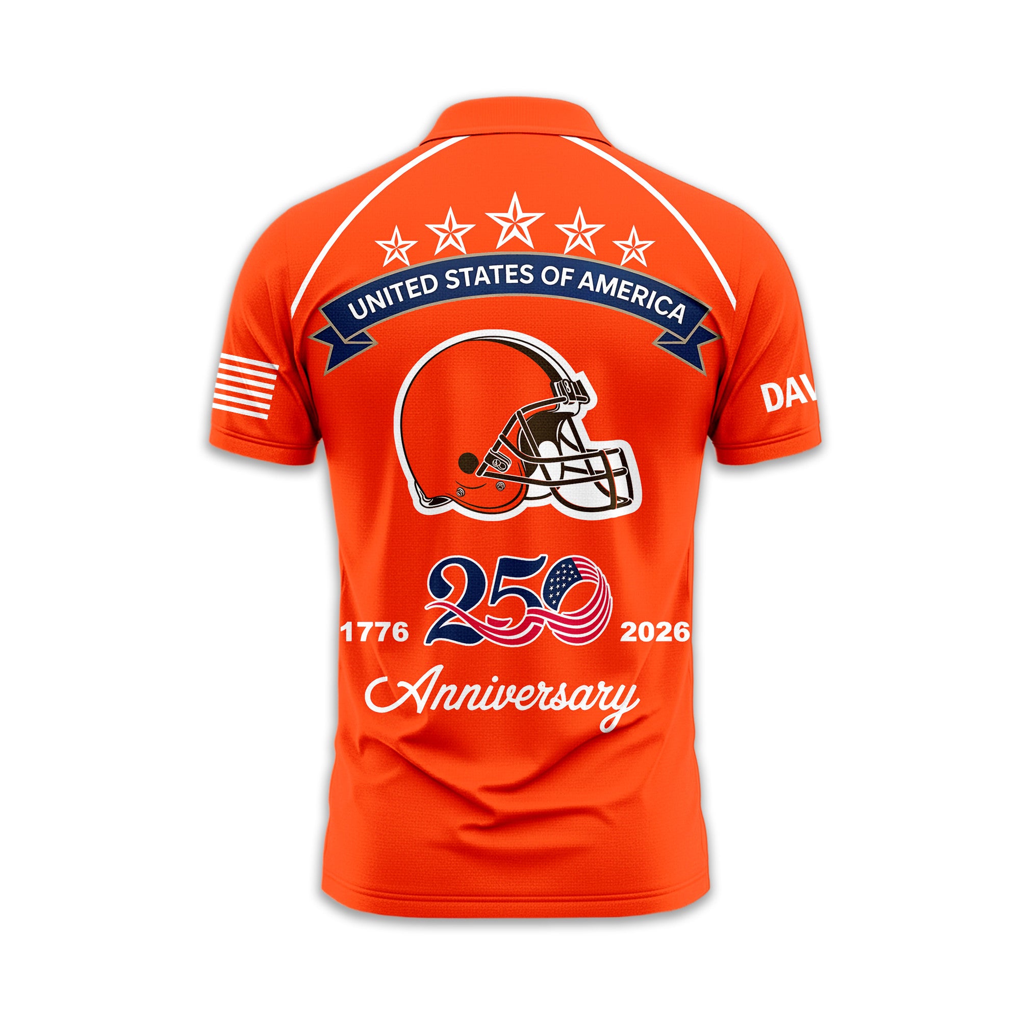 C.browns | Premium  American Semiquincentennial Polo Shirt Td