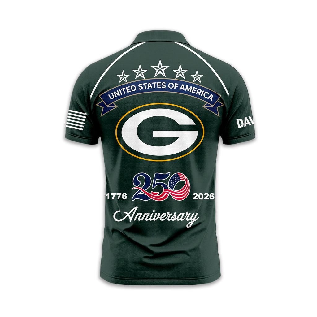 Gb.packers | Premium  American Semiquincentennial Polo Shirt Td