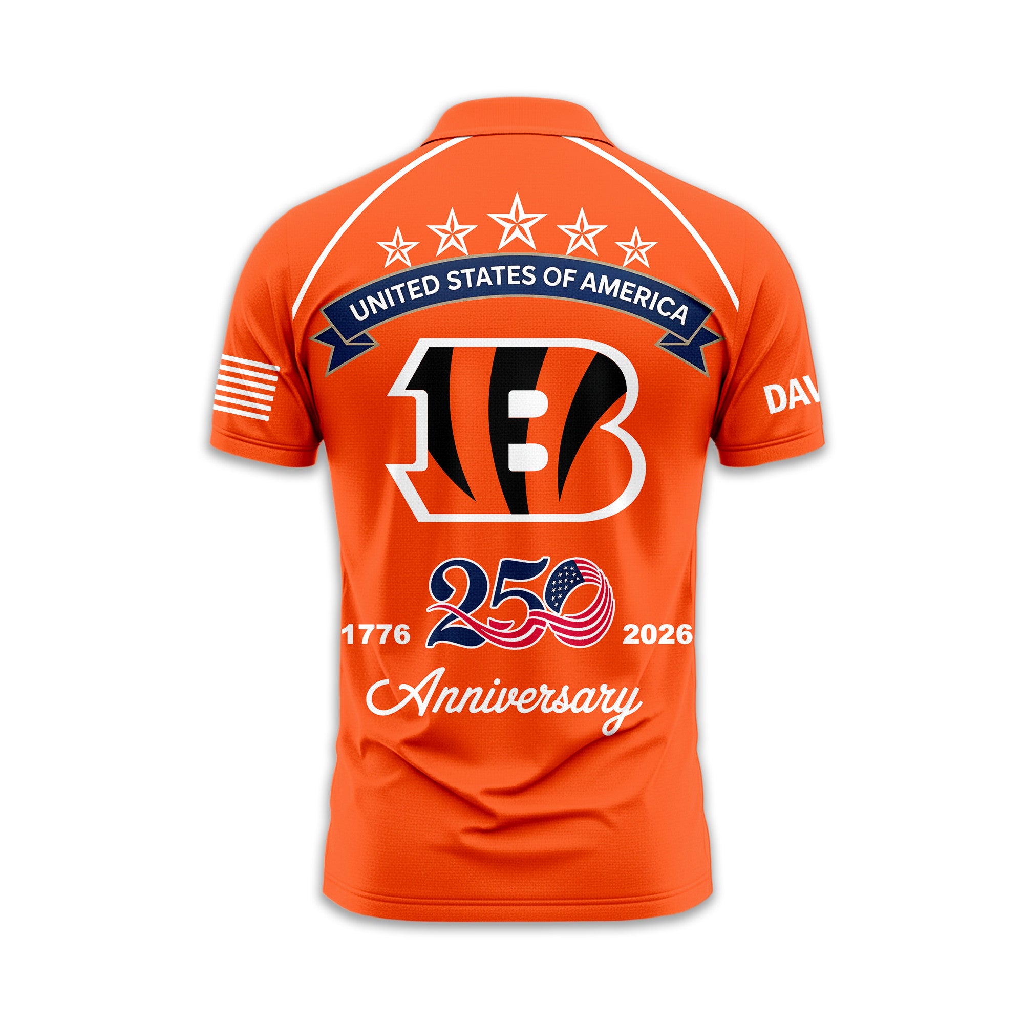 C.bengals | Premium  American Semiquincentennial Polo Shirt Td