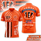 C.bengals | Premium  American Semiquincentennial Polo Shirt Td