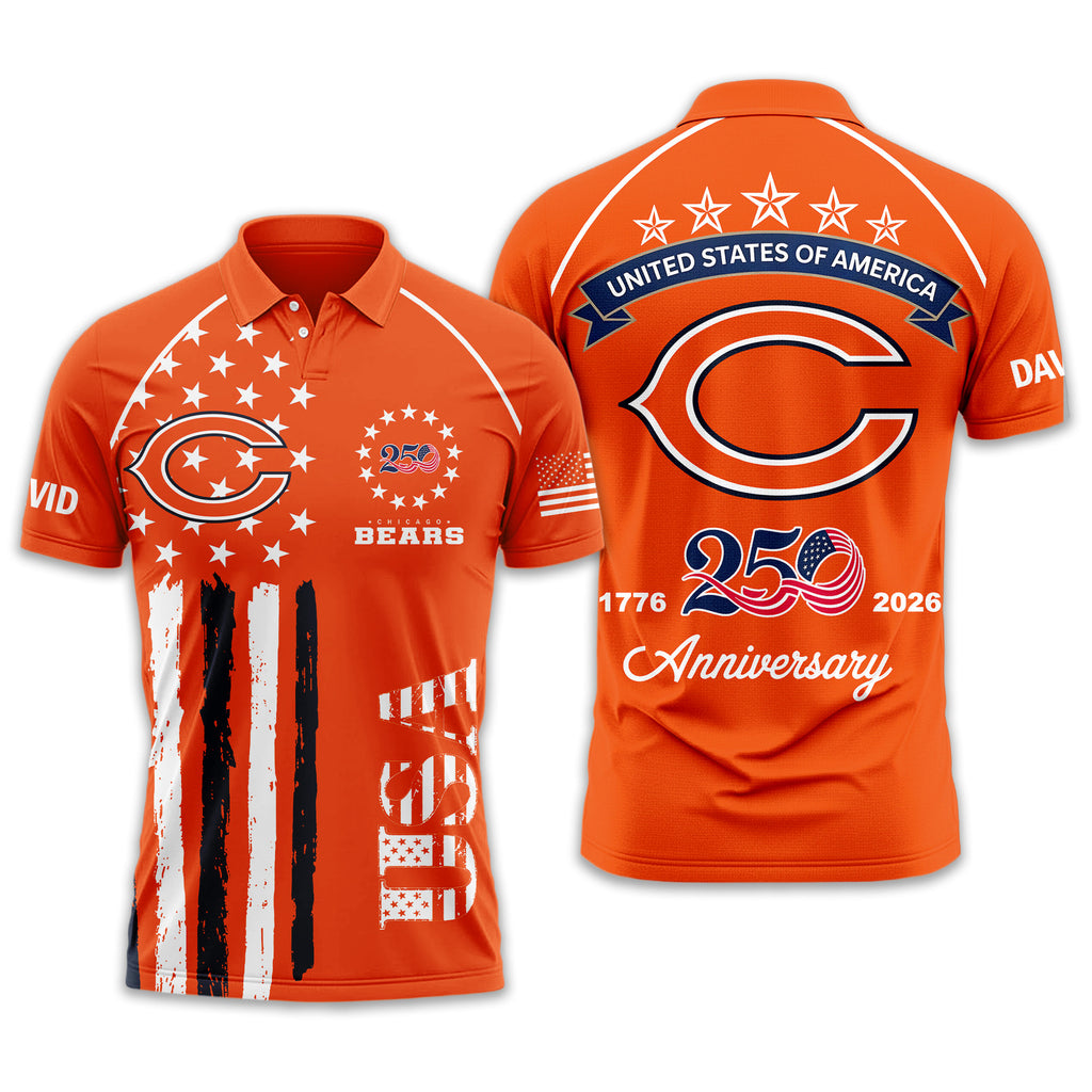 C.bears | Premium  American Semiquincentennial Polo Shirt Td