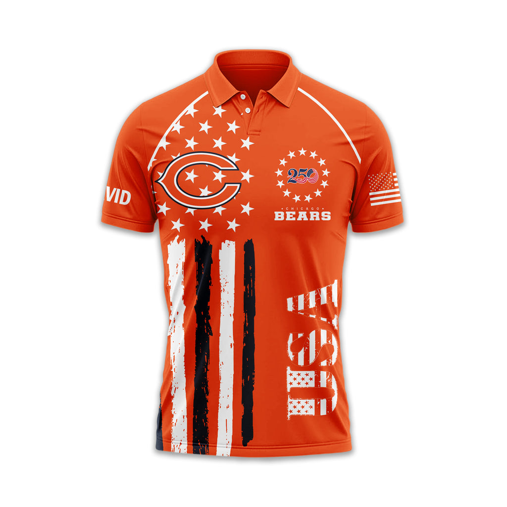 C.bears | Premium  American Semiquincentennial Polo Shirt Td