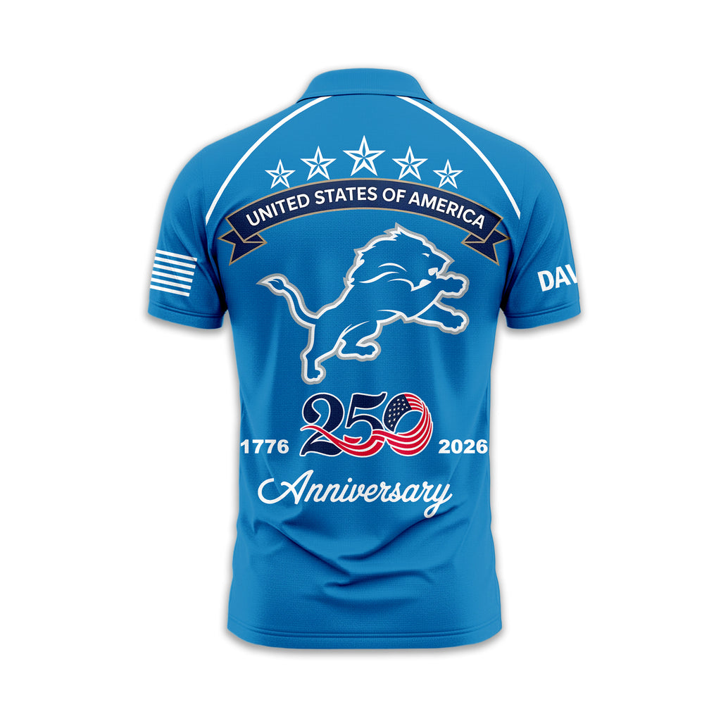D.lions | Premium  American Semiquincentennial Polo Shirt Td
