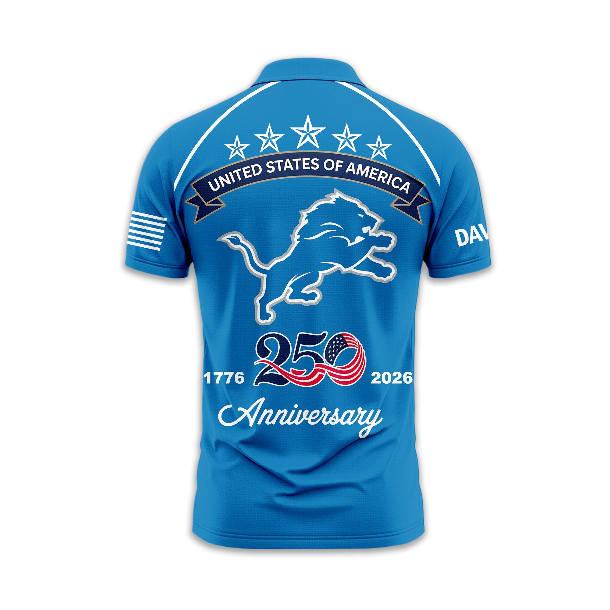 D.lions | Premium  American Semiquincentennial Polo Shirt Td