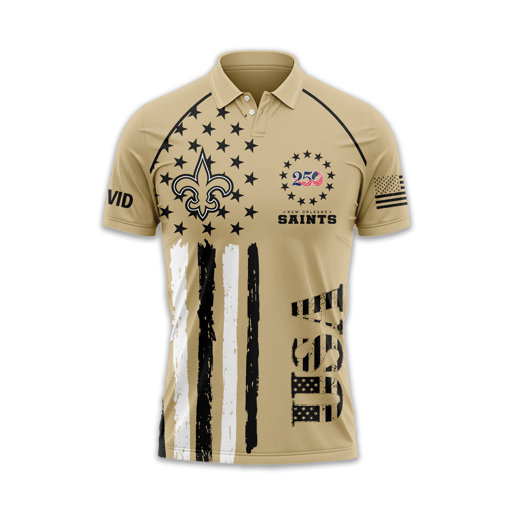 No.saints | Premium  American Semiquincentennial Polo Shirt Td