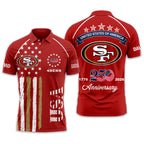 Sf.49ers | Premium  American Semiquincentennial Polo Shirt Td