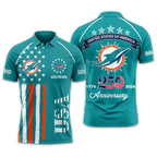M.dolphins | Premium  American Semiquincentennial Polo Shirt Td