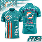 M.dolphins | Premium  American Semiquincentennial Polo Shirt Td
