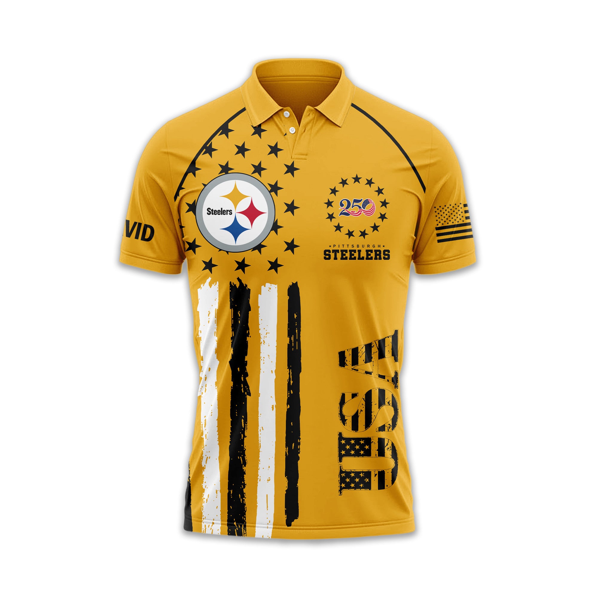 P.steelers | Premium  American Semiquincentennial Polo Shirt Td