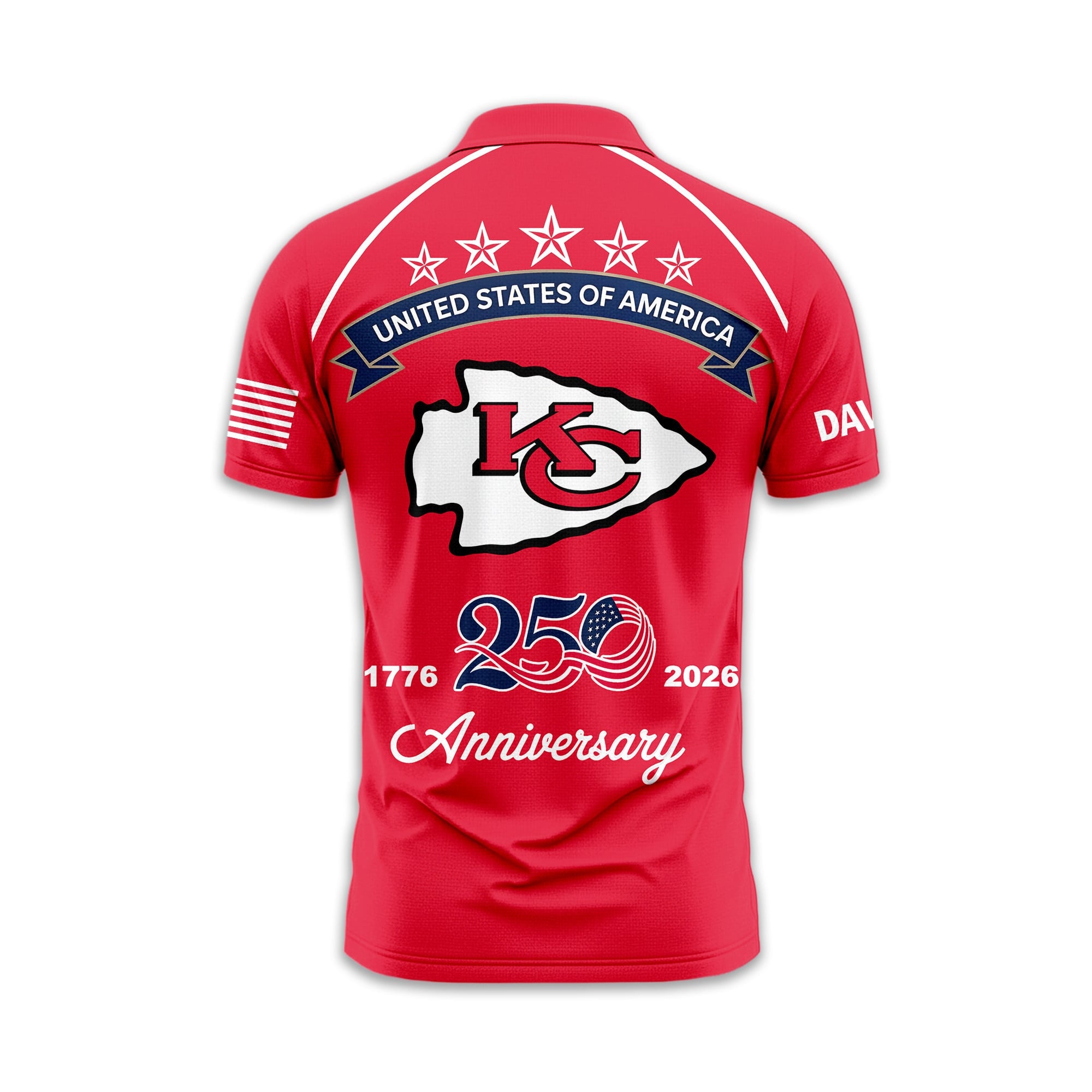 Kc.chiefs | Premium  American Semiquincentennial Polo Shirt Td