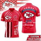 Kc.chiefs | Premium  American Semiquincentennial Polo Shirt Td